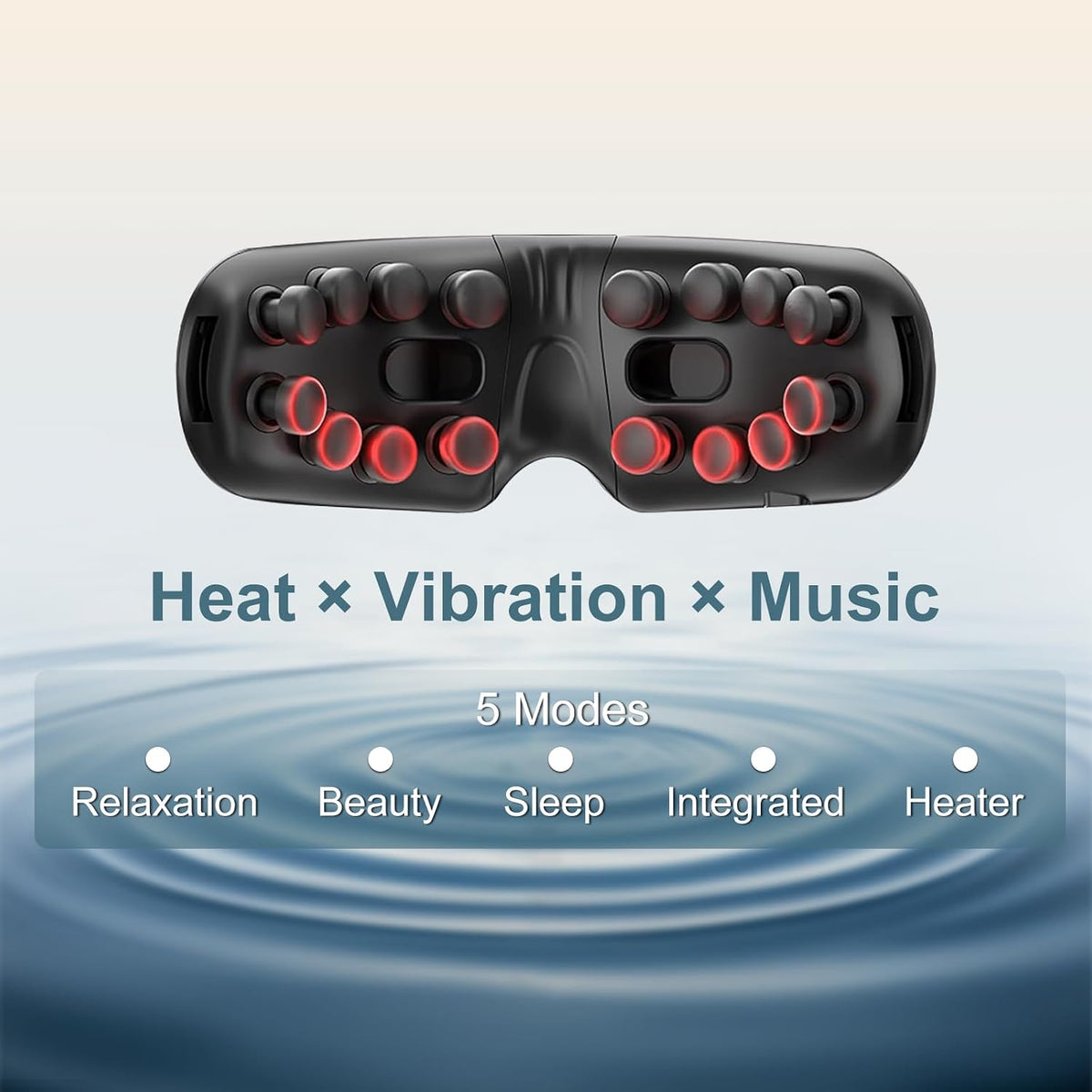 FaceWave Mask heat, vibration and music modes